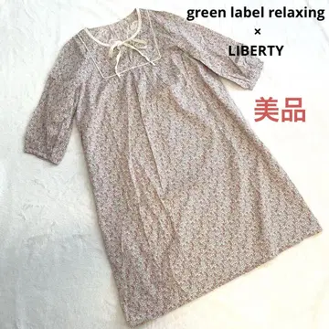새상품급 green label relaxing 리버티 A라인 원피스