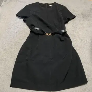H&M 반팔 무릎 기장 원피스 허리 벨트 포함