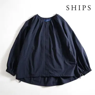 490t*새상품 SHIPS 쉽스 집업 개더 블루종