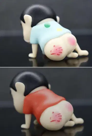 하자품 짱구는 못말려(크레용 신짱) 엉덩이 팡팡 피규어 2개