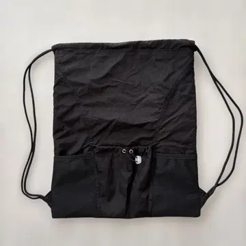 El mar 냅색 드로우 스트링 블랙