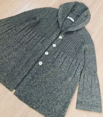 야크 100% 조개 단추 숄카라 리브 니트 가디건 겉옷