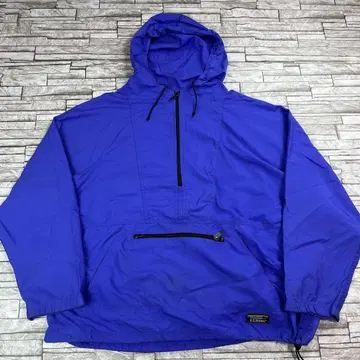 80s L.L.Bean 아노락 후드티 블루 나일론 빈티지