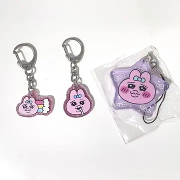 빤쮸토끼 랜덤 라메 아크릴 키링 주얼 아크릴 스트랩