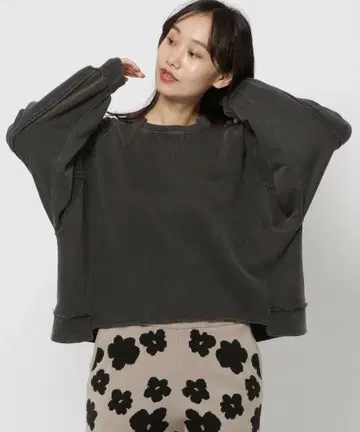 니코앤드 아웃 링킹 블리치 풀오버 차콜 L