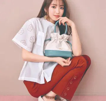 MARY QUANT 바이컬러 레티큐르 2way 숄더
