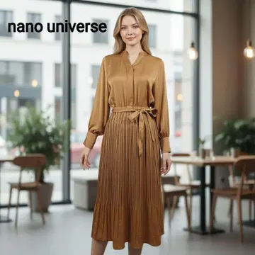 새상품급 nano universe 플리츠 원피스