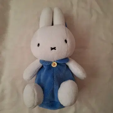 미피 파우치 타입 봉제 인형 화이트/파랑