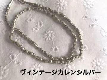 빈티지 카렌 실버 비즈 목걸이 초커