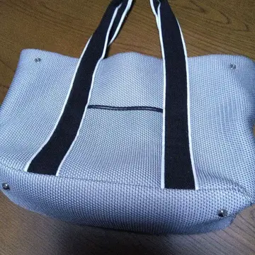 메쉬 토트백 그레이