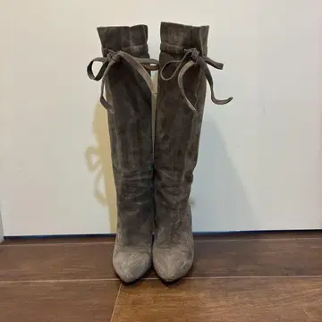 Rene Caovilla 그레이 스웨이드 부츠