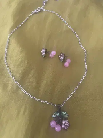 안나수이 목걸이&귀걸이