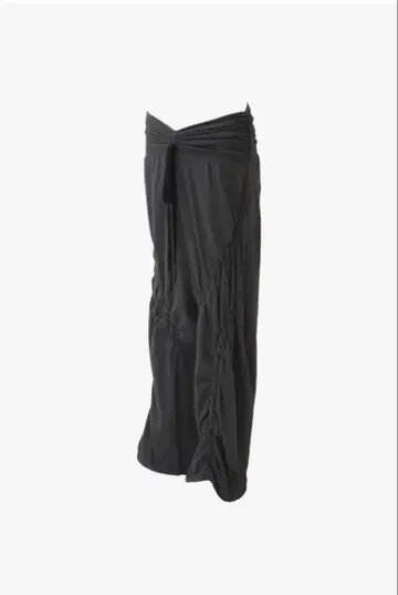 S ribbon smocking sweat pants