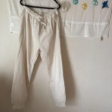 SM2 아이보리 캐주얼 팬츠 허리밴딩