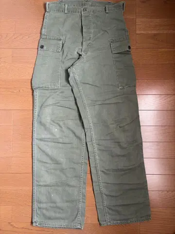 M-43 카고 팬츠 US ARMY 코튼 새틴 13 스타 메탈 버튼