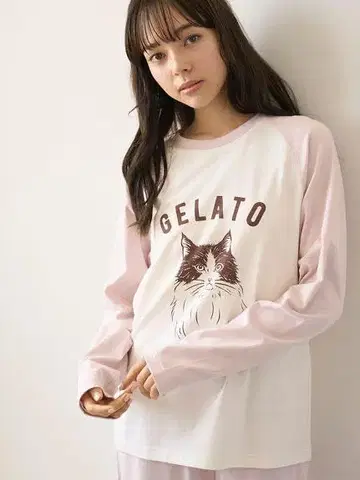 gelato pique 원 포인트 래글런 롱 T