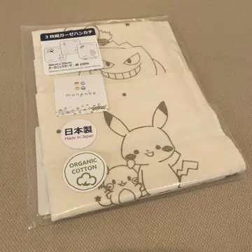 몽포케 이누지루시혼포 3개입 거즈 손수건