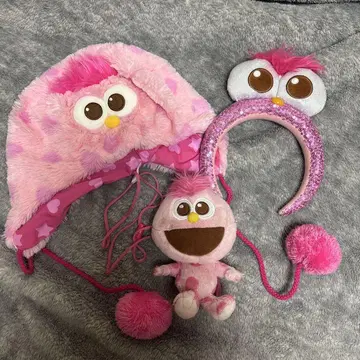 USJ 모피 팬캡 봉제 인형 파우치