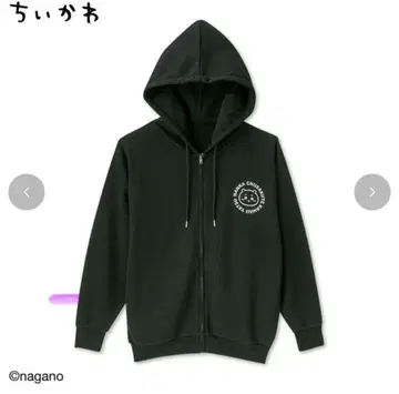 치이카와 (먼작귀) 시마무라 지퍼 후드티 여성용 L
