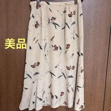 #플레어 스커트 베이지