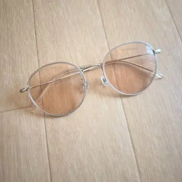 ZOFF 실버 메탈 라운드 안경 도수 없음