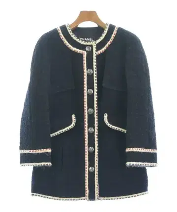 CHANEL 노카라 자켓 여성용