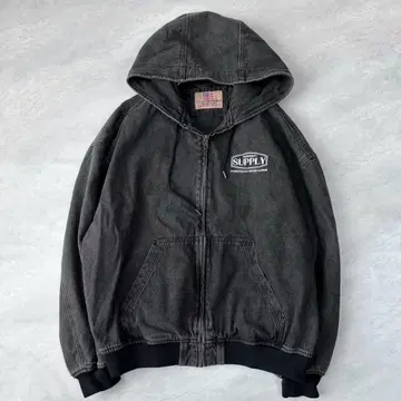 US COMPANY SUPPLY 데님 자켓 그레이 M 오버 사이즈