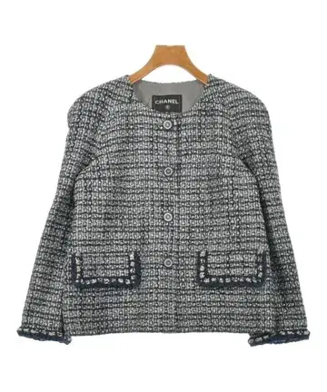 CHANEL 노카라 자켓 여성용