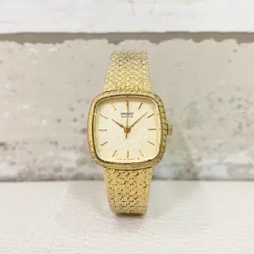 세이코 SEIKO 1221-5340 손목시계 골드 여성용 작동 안 함
