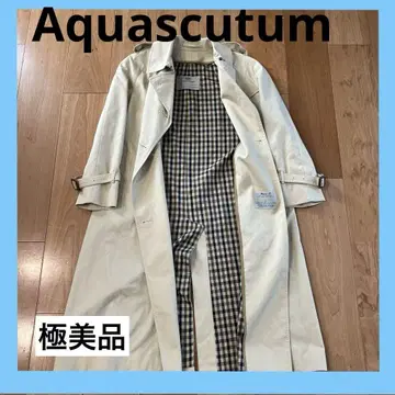 Aquascutum 아쿠아 스큐텀 아쿠아5 aqua 트렌치코트 베이지