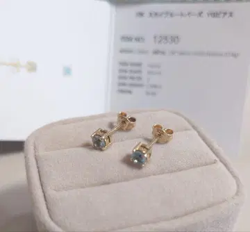블루 토파즈 귀걸이 K10YG