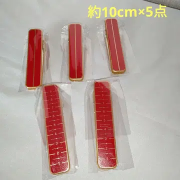 기모노 착용법 클립 빨간색 5세트 약 10cm