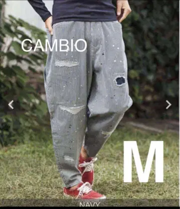 새상품 CAMBIO Hickory Denim 페인터 팬츠 M