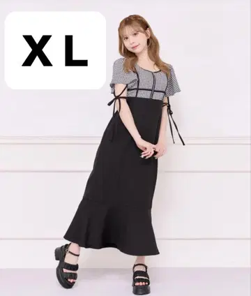 아프레 주르 apresjour 소매 플레어 머메이드 원피스 X L