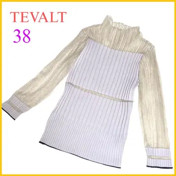[ TEVALT ]  시스루 소매 길이 긴팔 티셔츠 상의 38