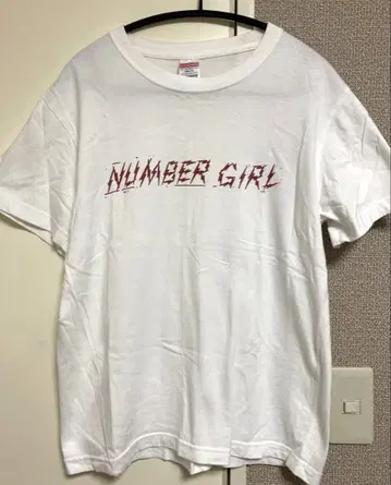 NUMBER GIRL 넘버걸 재결성 T셔츠 화이트 M사이즈