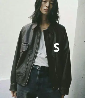 ARTIFICIAL GRAIN FLIGHT BLOUSON 차콜