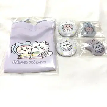 치이카와(먼작귀) Baby 모몽가 헌책방 미니 복조리 키링 캔뱃지 세트