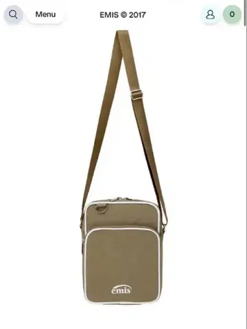 EMIS 에 NYLON ZIP-POCKET MINI CROSS BAG