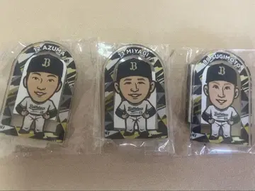 오릭스 미야기 히가시 스기모토 아크릴 스탠드 3개 세트