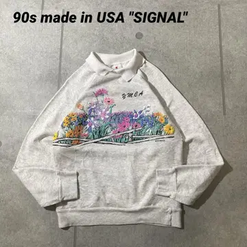 90s USA SIGNALART 아트 FANCY 팬시 맨투맨