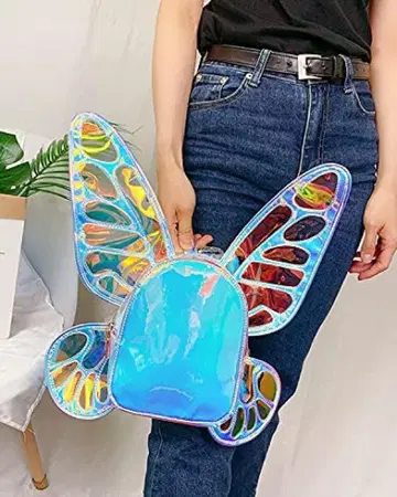 백팩 나비 오로라 컬러 미니백 반사재 천사의 깃털 하라주쿠 한국
