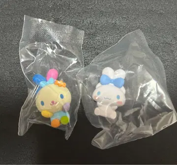 산리오 캐릭터즈  토끼 씨 피규어 우사하나 시나모롤 세트