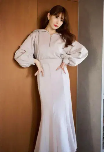 Half Zip Sweat Dress herlipto M 사이즈