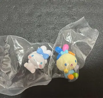 산리오 캐릭터즈  토끼 씨 피규어 우사하나 시나모롤 세트