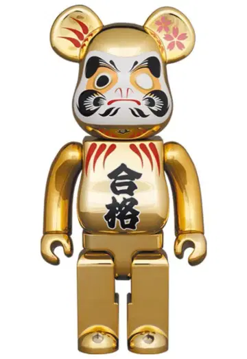 베어브릭 달마 합격 금 도금 400% BE@RBRICK
