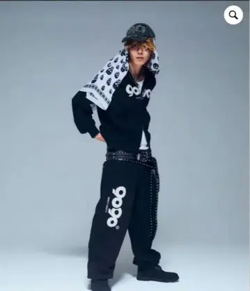 9090 OG 로고 스웨트 팬츠 집 후디
