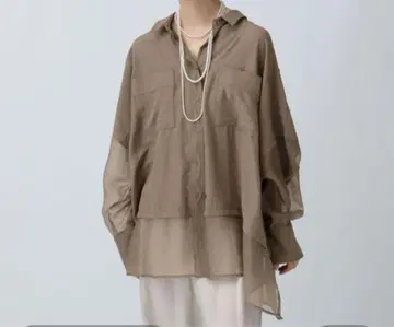 렙심 절개 판초 셔츠