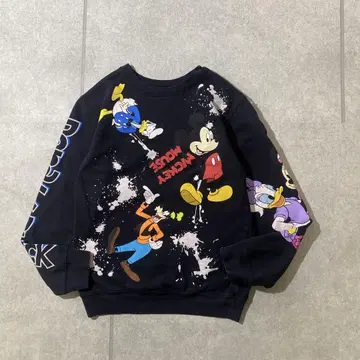 [여성용] vintage 빈티지 Disney 디즈니 올 패턴 맨투맨