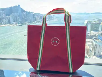 안야 힌드마치 홍콩 한정판 토트백 레드